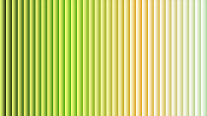 Obraz premium Vertical Stripes With Green Yellow And Orange Gradient Effect And Subtle Shadows abstract background