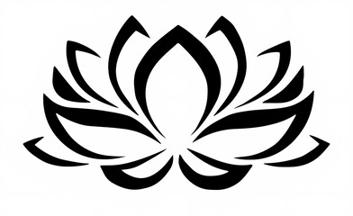 Silhouette design of flower