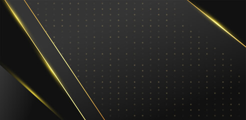 Black Luxury Background  Golden Geometric Business Design