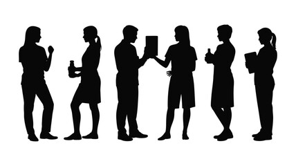 Group of diverse people in communication