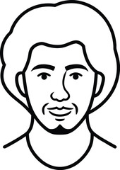 Face Line Art Transparent Background