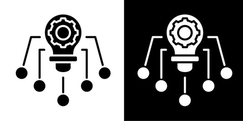 Resource Allocation  Icon Set White Style Collection