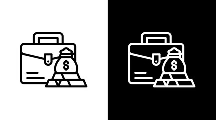 Investment With Icon Set Design