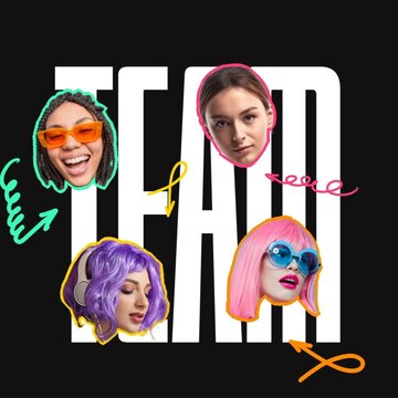 Bold & Colorful Face Intro - Square
