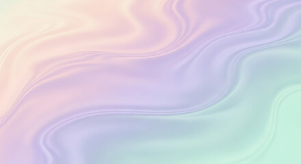 Fototapeta premium Soft pastel colors blend gently in a dreamy, abstract fluid texture.