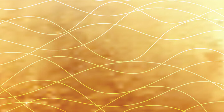 Golden abstract curved lines, wavy shapes, light golden tones, elegant design elements, for artistic backgrounds 164 characters