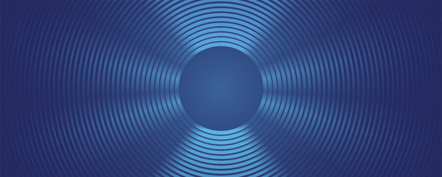 Bright blue dynamic abstract vector background with diagonal lines. 3d cover of business presentation banner for sale event night party. Fast moving soft circle wave line stripe decoration