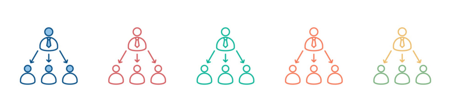 Delegation Icon Set Multiple Style Collection 
