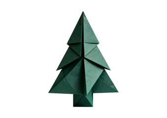 Obraz premium christmas tree made of paper