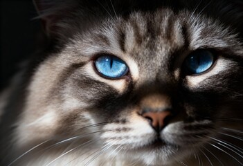 Intense Feline Gaze - Pet Food Advertising