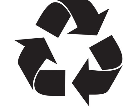 Recycle Arrows Symbol Silhouette