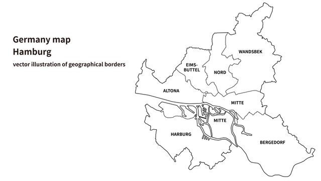 Hamburg Map &ndash; Detailed City-State Map of Germany