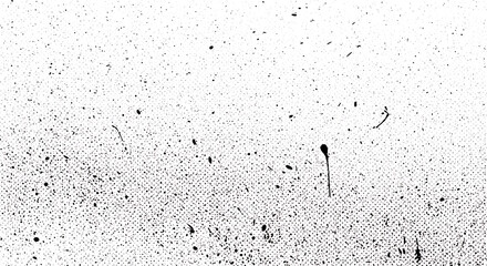 Subtle halftone vector texture overlay. Monochrome abstract splattered background