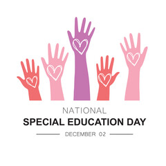 Vector, Illustration of National Special Education Day.