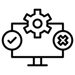 Testing Outline Icon