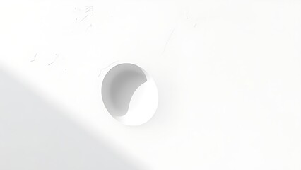 indentation. Geometric depression in white plaster with dramatic shadows. real-estate listings, architecture portfolios, designed for architectural facade and classical detail presentations.