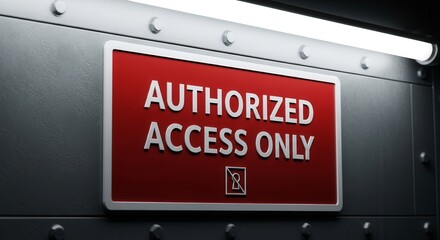 Strict Access Regulations: Authorized Entry Only, Ensuring Security and Compliance