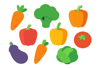 vegetable, carrot, broccoli, pepper, tomato, eggplant, cabbage, food, healthy, nutrition, vegetarian, vegan, diet, fresh, organic, garden, agriculture, farming, harvest, ingredient, raw, produce, colo