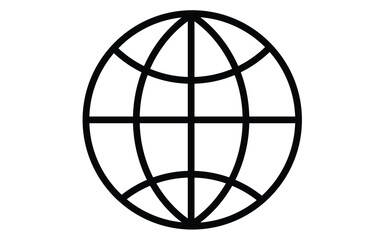 Obraz premium Global network icon vector download,Global Network Vector Images,Global network icon vector images free download,lobal Connectivity Network SymbolDigital World Link IconGlobal Data Network Illustr