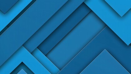 Fototapeta premium Blue layered geometric 3D background