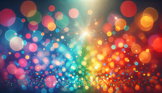 rainbow bokeh