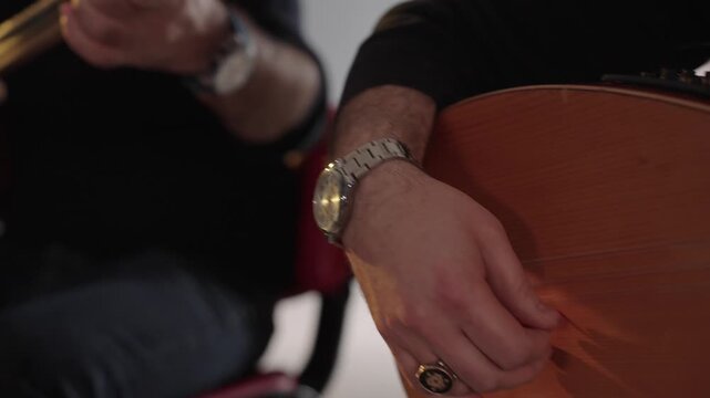 Two Baglama (Saz) Being Played &ndash; Traditional Turkish Musical Instruments