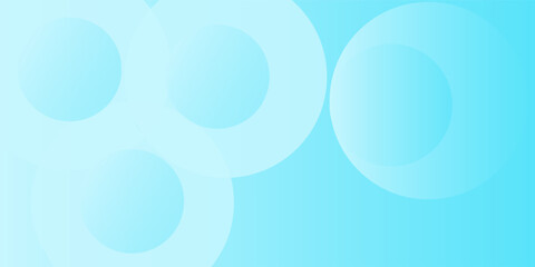 Minimalist banner background, pastel colorful, Light Blue gradations. Circle effect style geometric, abstract background. Vector Illustration eps 10.