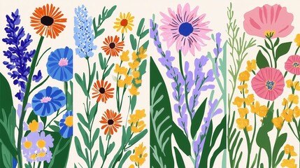 Colorful Floral Illustration