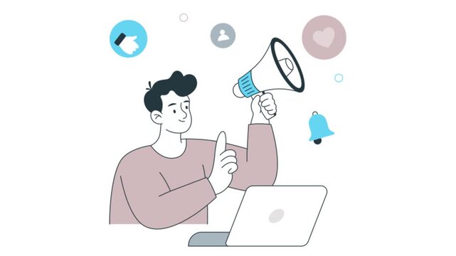 SSM 2D Flat Animation. 