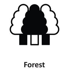 Forest Vector icon which can easily modify or edit
