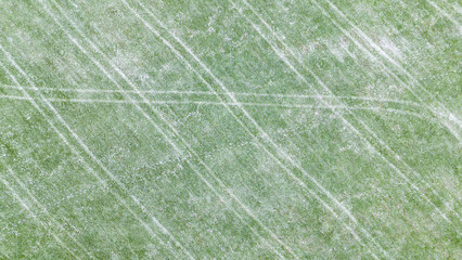 Abstract Green Background with Diagonal Lines Pattern