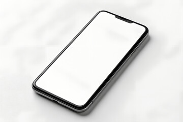 Generic Smartphone with Blank Screen Isolated PNG Transparent Background Mockup