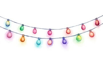 Christmas string lights christmas white background illuminated.