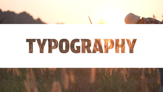 Abstract Transition Typography