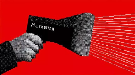 Innovative marketing techniques using eye-catching visuals and creative concepts for effective communication and audience engagement