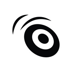 frisbee logo icon illustration simple flat