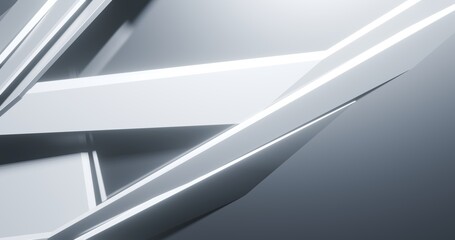 Abstract gray background geometric pattern of design 3d render