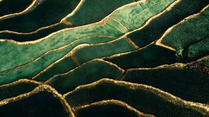 Golden and green emerald marble pattern texture with natural patterns as an abstract background for design. abstract background with gold and green marble pattern. 