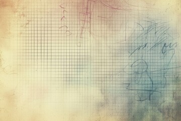 Fototapeta premium Grid of squares arranged on a white piece of paper for design or planning purposes