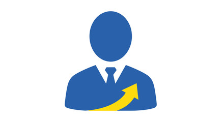 Abstract Business Growth Icon Representing Progress and Development