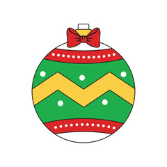Colorful Christmas ball ornament vector, Christmas balls, Colorful Christmas balls