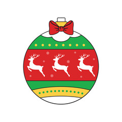 Colorful Christmas ball ornament vector, Christmas balls, Colorful Christmas balls
