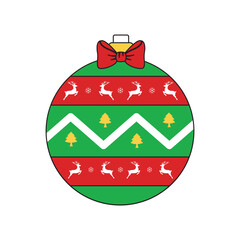 Colorful Christmas ball ornament vector, Christmas balls, Colorful Christmas balls