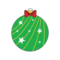 Colorful Christmas ball ornament vector, Christmas balls, Colorful Christmas balls