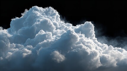 A genuine photo of clouds set against a transparent background