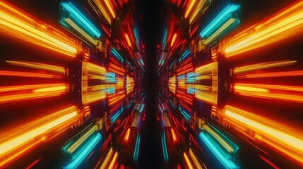 Colorful abstract background with bright lights and dynamic patterns for creative designs