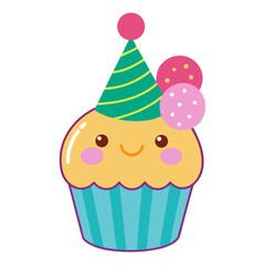 Kids Birthday Cupcake