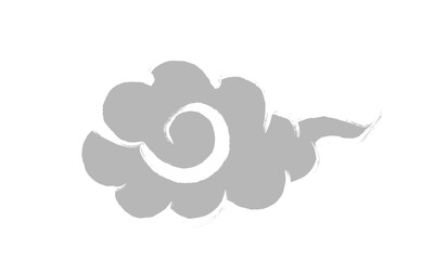 グレーの雲アイコン