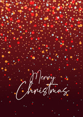 Christmas background with colourful confetti design