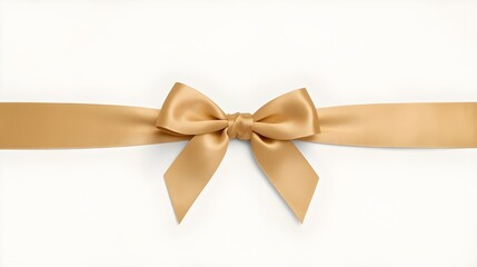 Fototapeta premium Subtle Champagne Color Ribbon Banner for Premium Branding and Sales